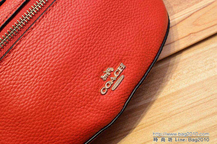 COACH蔻馳 原單新款 39939 真牛皮荔枝紋 女士腰包  Chz1564